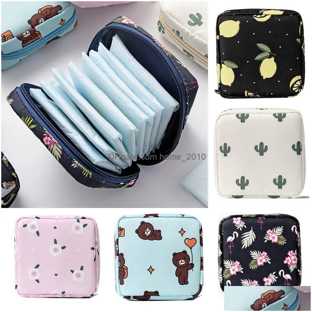 sanitary napkin storage bag waterproof tampon storage girls sanitary pad pouch napkin cosmetic bags ladies makeup organizer