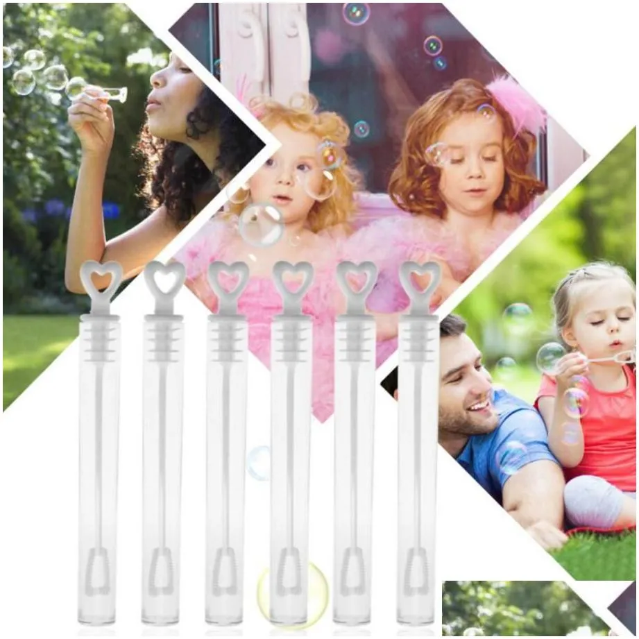 Other Festive & Party Supplies Love Heart Wand Tube Bubble Soap Bottle Party Wedding Gifts For Guests Birthday Decoration Baby Shower Dhkqa