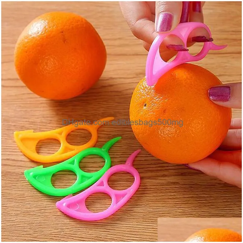 orange peeler plastic candy color lemon slicer zesters 25cm 75cm citrus knife cutter fruit stripper citrus knife4724281