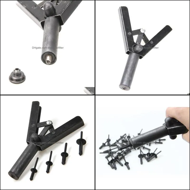 7 Poly Tendonitis Hand Riveter Kit With 40 Pom Rives For Fastening Door ...