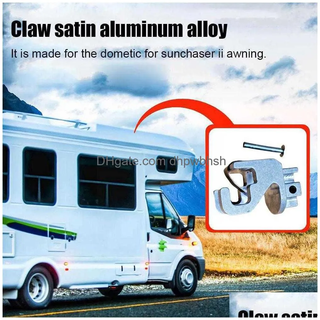  satin aluminum rafter claw durable satin aluminum lower rafter claws for dometic sunchaser ii awning m9n2