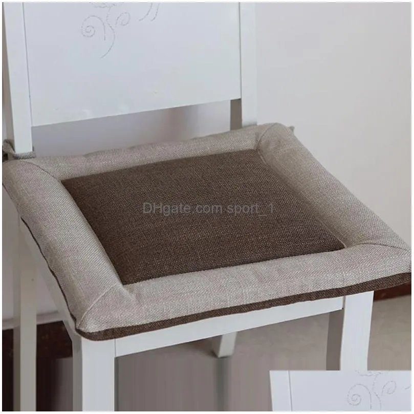 linen tatami cushion japanesework pad office garden back sofa pillow for patio buttocks chair seat dining square cushion