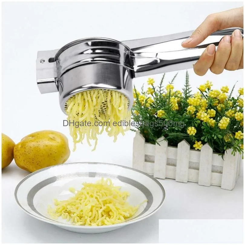 fruit vegetable tools potato masher and ricer manual juicer squeezer press baby food supplement machine multifunctional kitchen