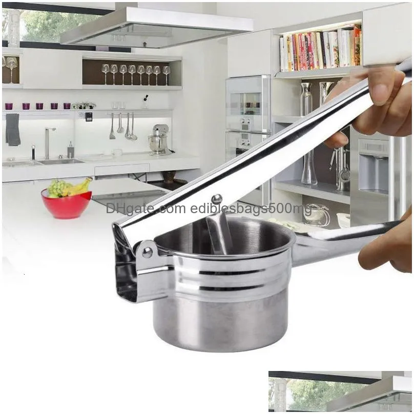 fruit vegetable tools potato masher and ricer manual juicer squeezer press baby food supplement machine multifunctional kitchen