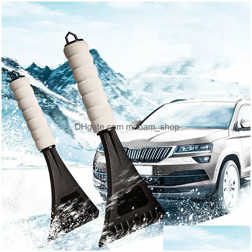 cleaning brushes snow cleaning tools in winter snowes scraperes for automobile windshield snows scraper eva sponge handle ice scrapers