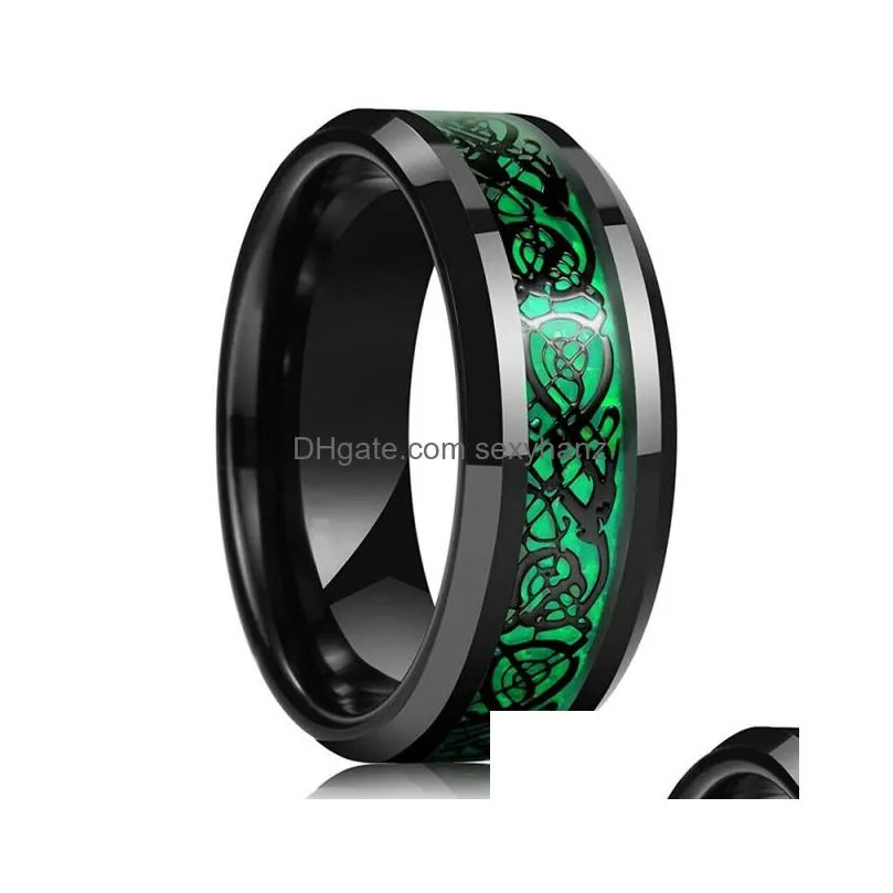 fashion nature 8mm wood inlay tungsten wedding ring for men high polished men stainless steel engagement ring men wedding band6629889