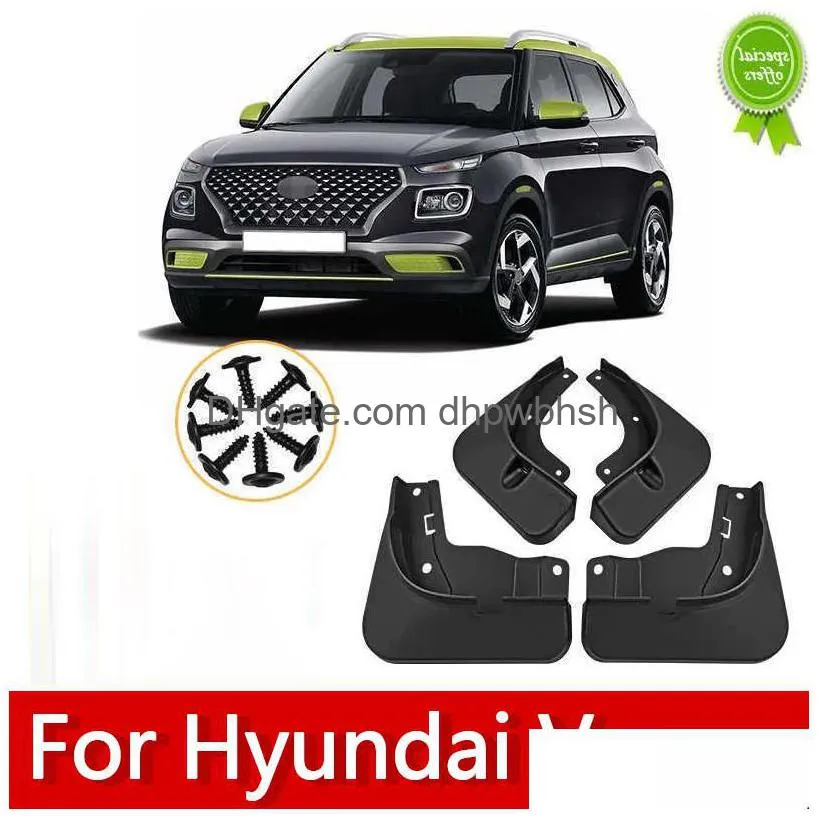  for hyundai venue 2019 2020 2021 2022 front rear fender mud flaps splash guard mudguards mudflaps styling accessories