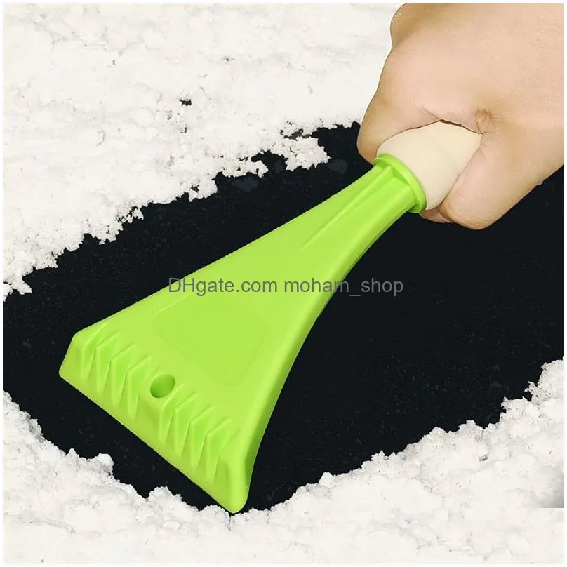 cleaning brushes snow cleaning tools in winter snowes scraperes for automobile windshield snows scraper eva sponge handle ice scrapers