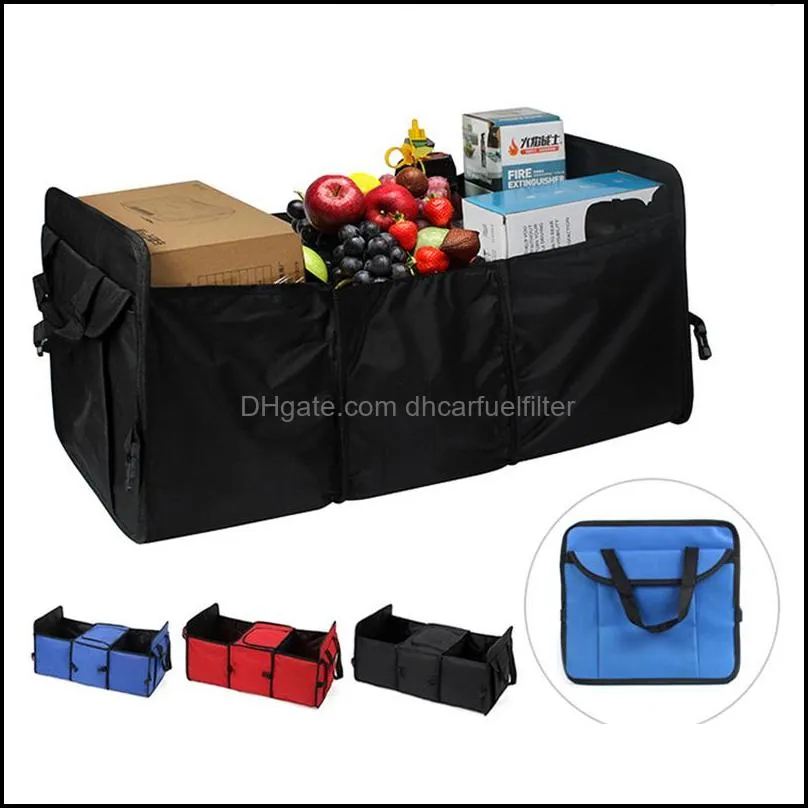 Car Organizer Car Trunk Storage Bag Organizer Box Large Capacity Tidying Emergency Automobiles Motorcycles Interior Accessories Stowin Dhbpi