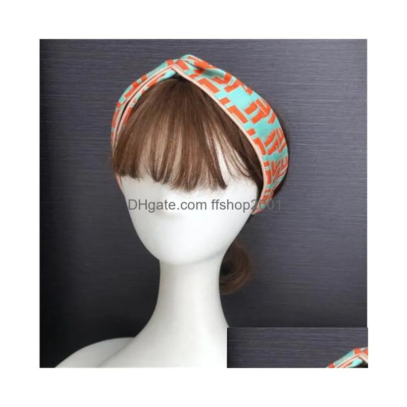 classic women headband scarf designer elastic letter printing outdoor headwrap high quality mixed color men women luxury brand