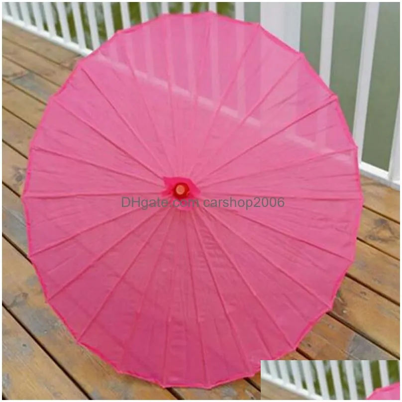 chinese colored umbrella white pink parasols china traditional dance color parasol japanese silk wedding props6559729