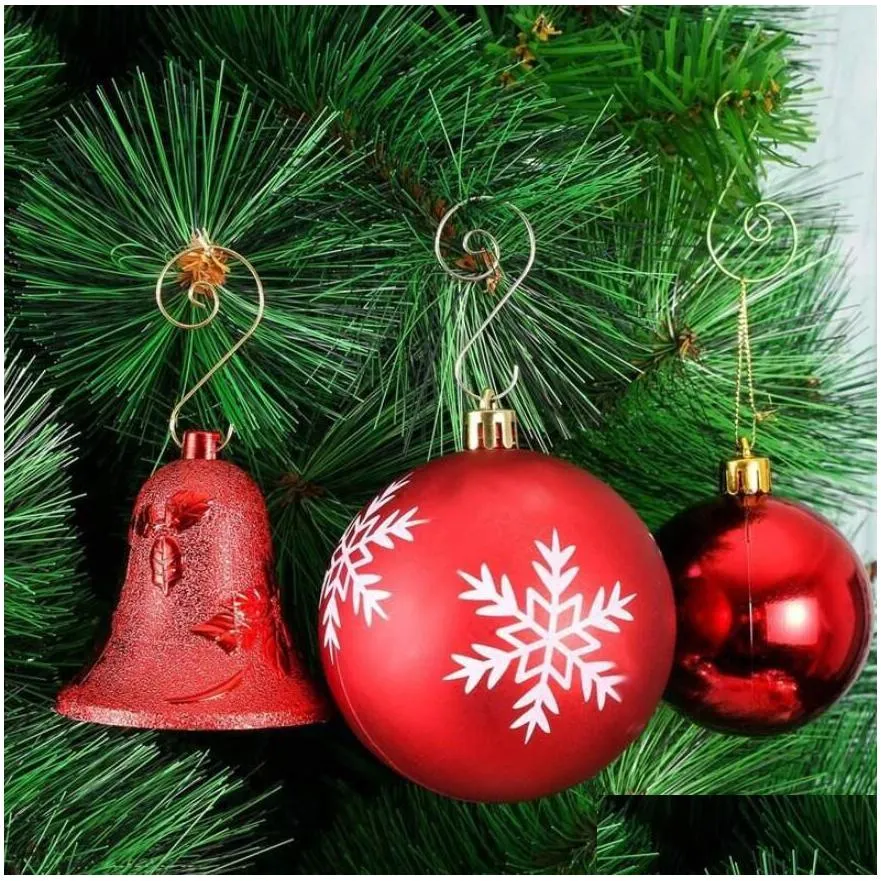 Christmas Decorations Christmas Ornament Mini S Shaped Tree Hanging Hooks Kitchen Spoon Pan Pot Utensils Hangers Clasp Over The Door C Dhwoc