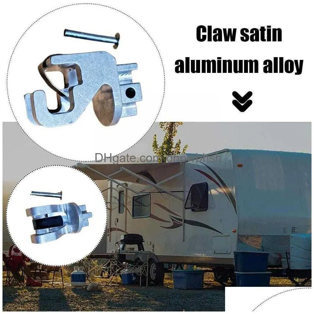  satin aluminum rafter claw durable satin aluminum lower rafter claws for dometic sunchaser ii awning m9n2