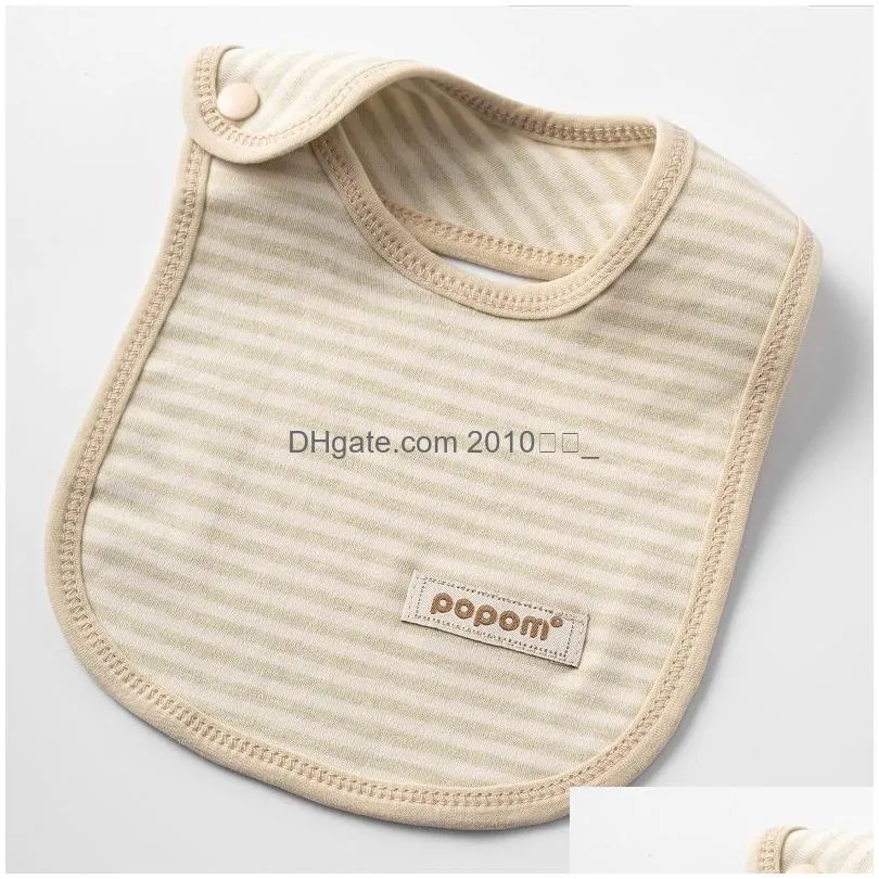 babys neck style saliva towel double layer colored cotton carter buckle bib born anti emesis bib manufacturer direct sales