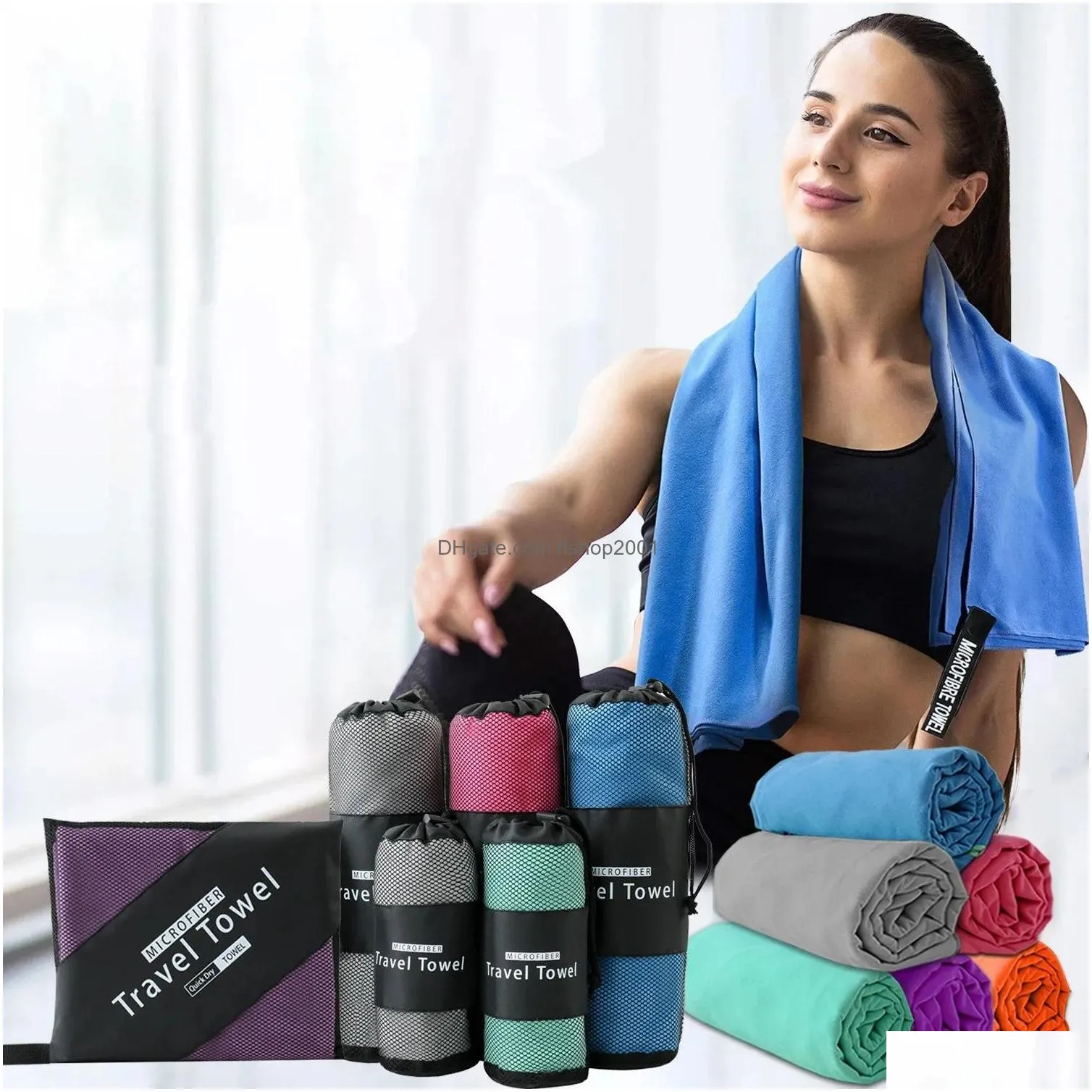  microfiber towel sports quick-drying super absorbent camping towel super soft and lightweight gym swimming yoga beach towel