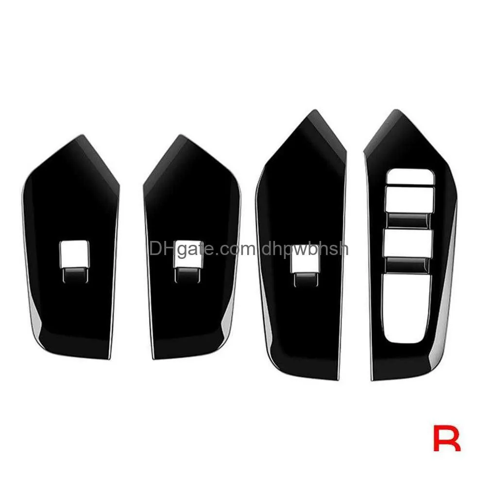  rhd for  prius 60 series 2023 2024 interior car carbon fiber window glass lift button switch cover trim door armrest panel