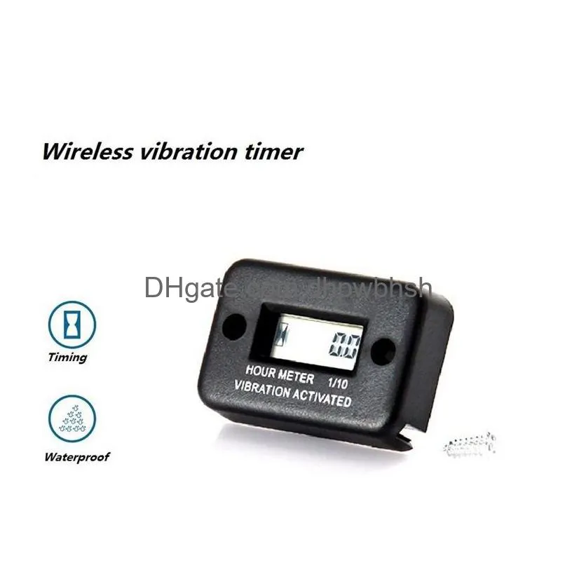  waterproof digital engine tach hour meter tachometer gauge engine rpm lcd display for motorcycle motor stroke engine car boat