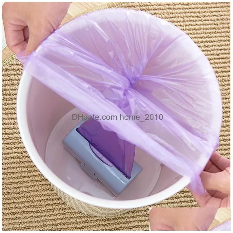 garbage bag storage box wall mounted trash bags holder kitchen plastic bag container bathroom garbage bag dispenser organizer