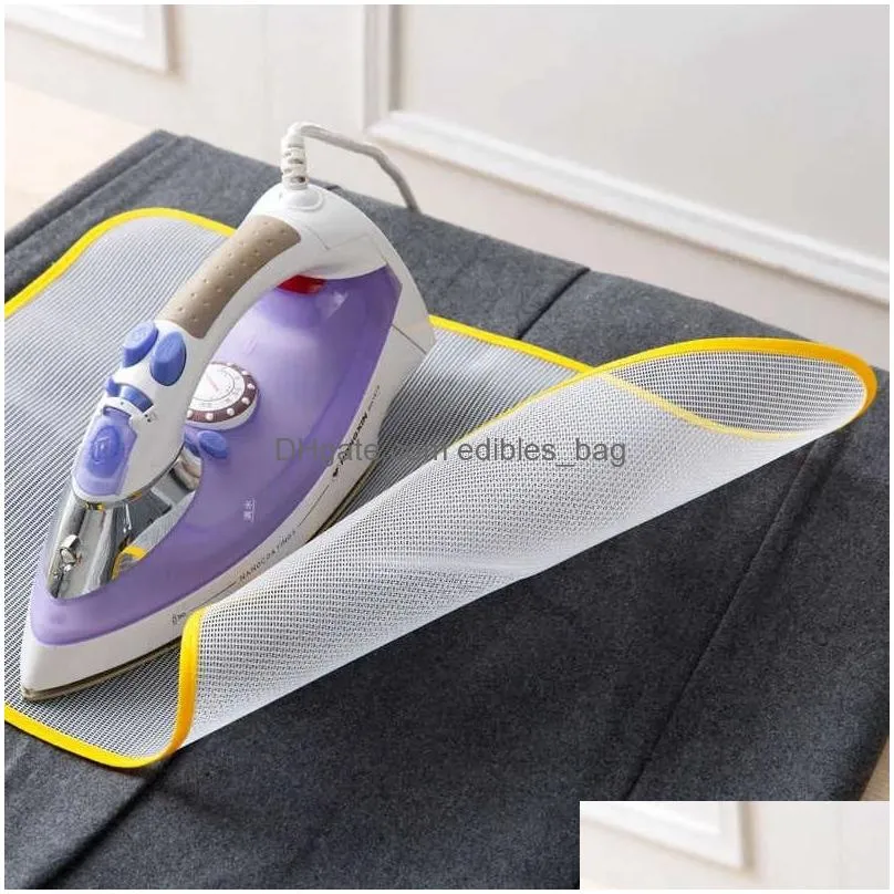  60cm high temperature ironing board mesh protection cloth square cover insulation against pressing pad boards mesh