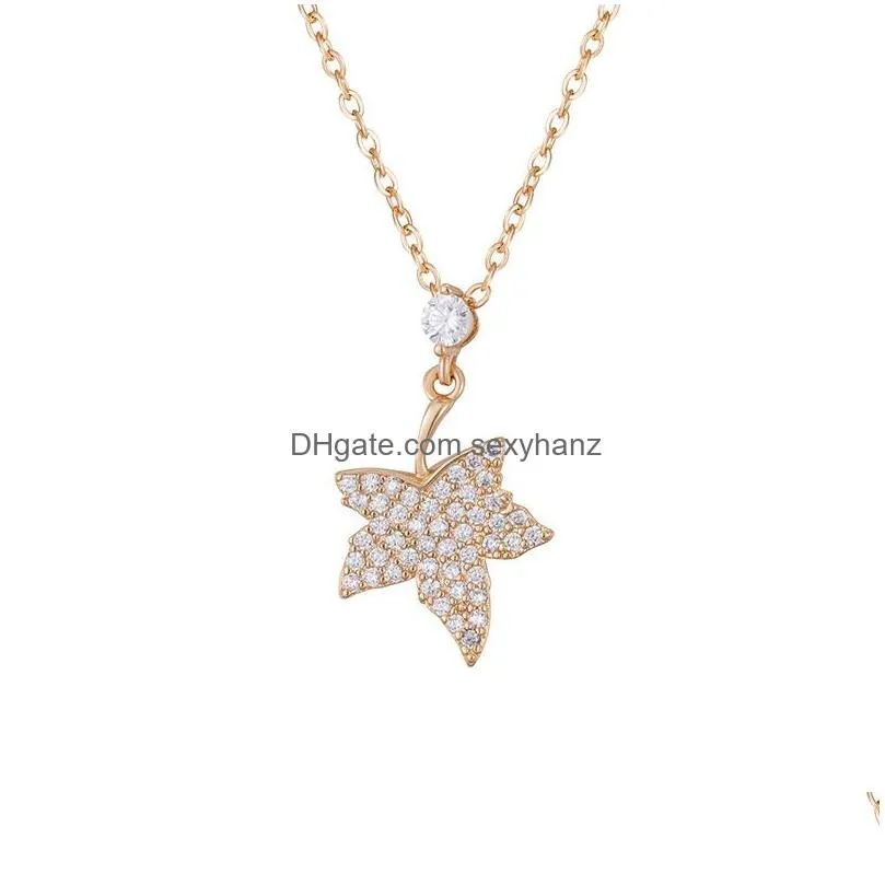 sparkling diamond zircon fashion designer lovely lock key pendant necklace for women girls rose gold silver9700130