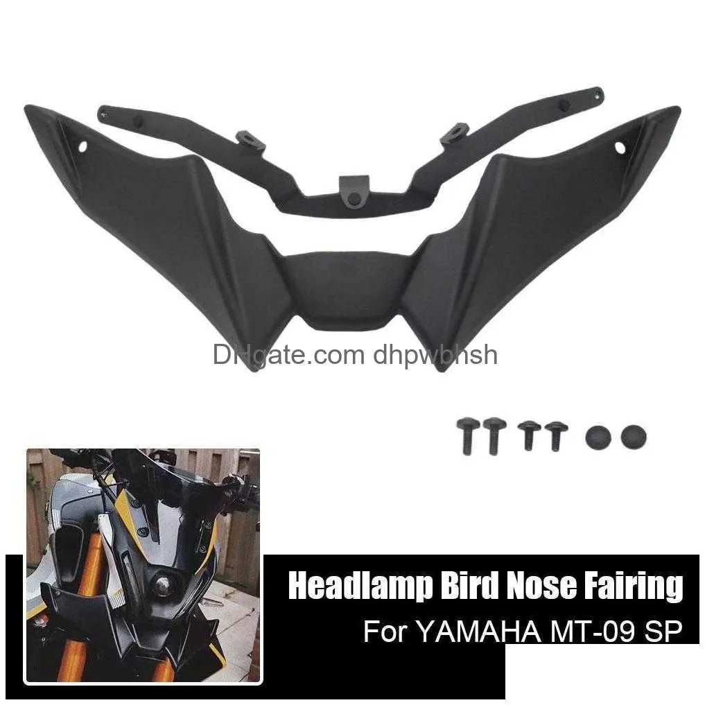 For Yamaha Mt-09 Sp 2021 2022 2023 Mt09 21-23 Motorcycle Sport Downforce Naked Forntal Spoilers Aerodynamic Wing Deflector Drop Deliv 