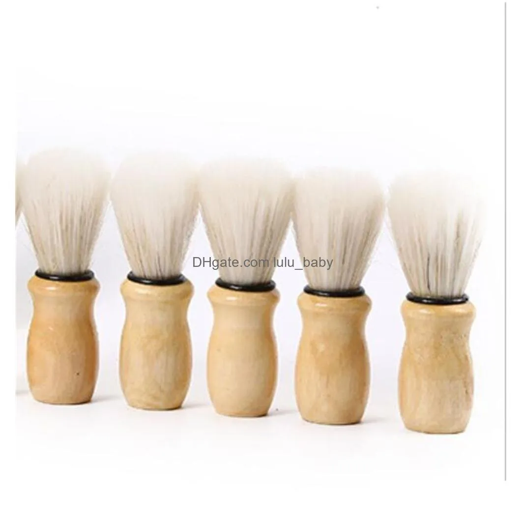whole bristles hair shaving brush for men wooden handle brushesbadger professional salon tool kd13360429