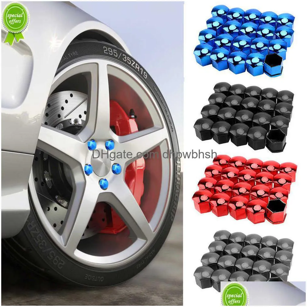  20pcs 17/19/21mm car wheel nut caps for ford ranger c-max s-max focus galaxy mondeo transit tourneo custom car accessories