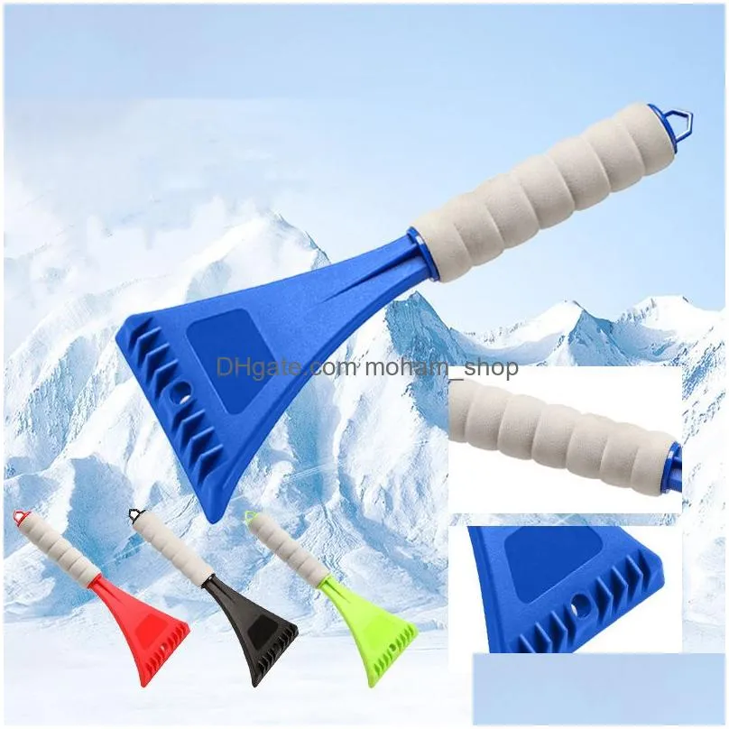 cleaning brushes snow cleaning tools in winter snowes scraperes for automobile windshield snows scraper eva sponge handle ice scrapers