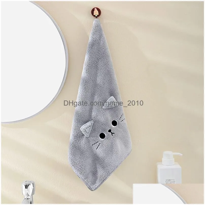 womens hair microfiber towel super soft hair care film quick drying absorbent towel cartoon cat scarf