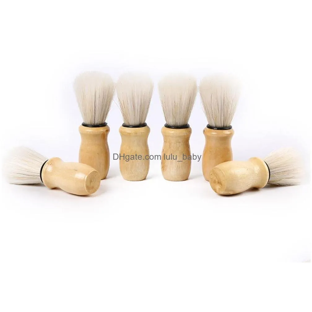 whole bristles hair shaving brush for men wooden handle brushesbadger professional salon tool kd13360429