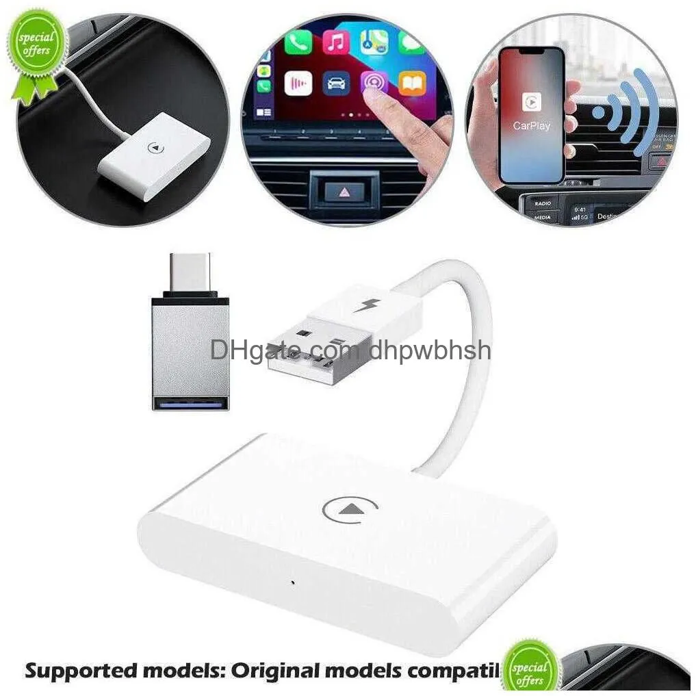 wireless adapter for android phone wireless auto car adapter wireless dongle plug play 5ghz wifi online update