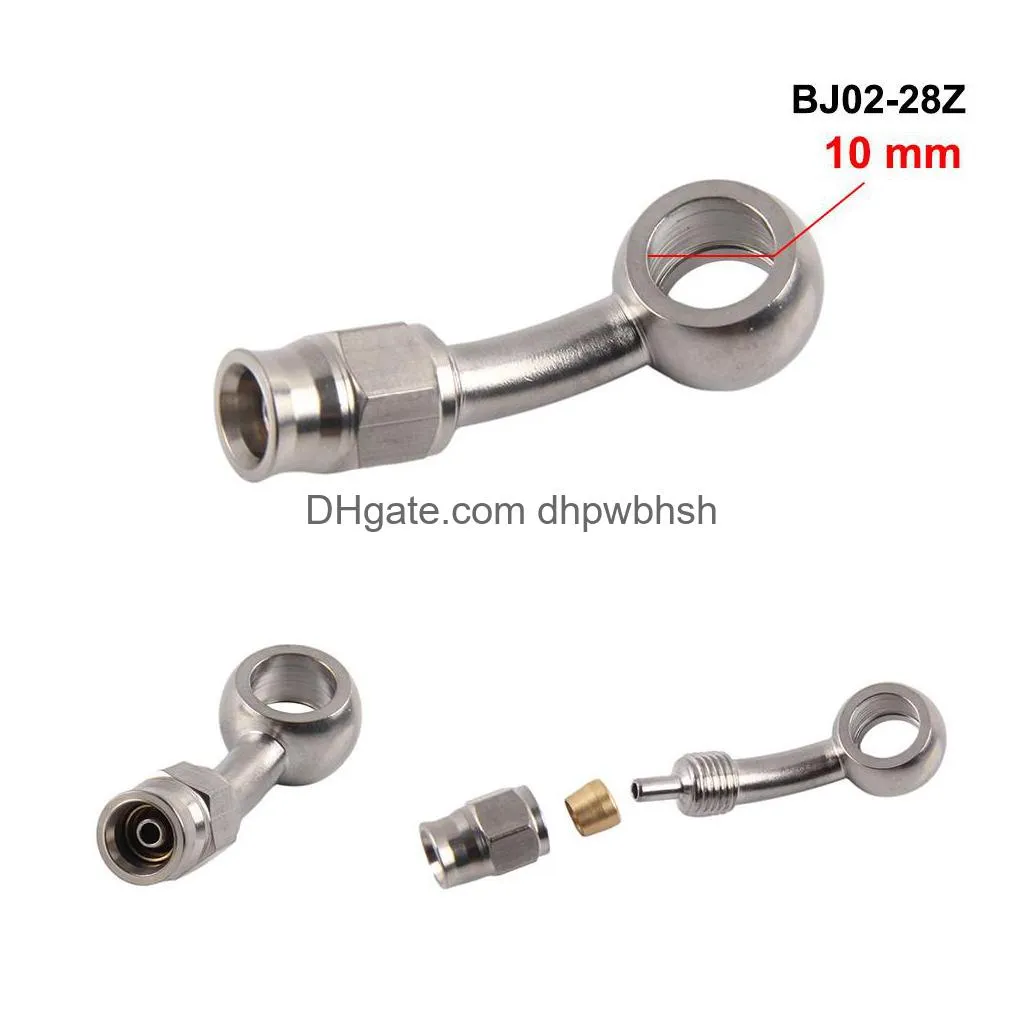 1pc stainless steel an3 to an -3 straight brake swivel hose ends car fitting brake kits