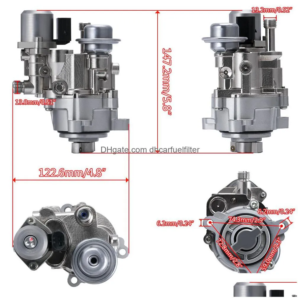 high pressure fuel pump 13517616446 hpfp direct injection for bmw n54/n55 135i 335i 335is 335xi 535i 535xi xdrive x3/5/6 z4 3.0l