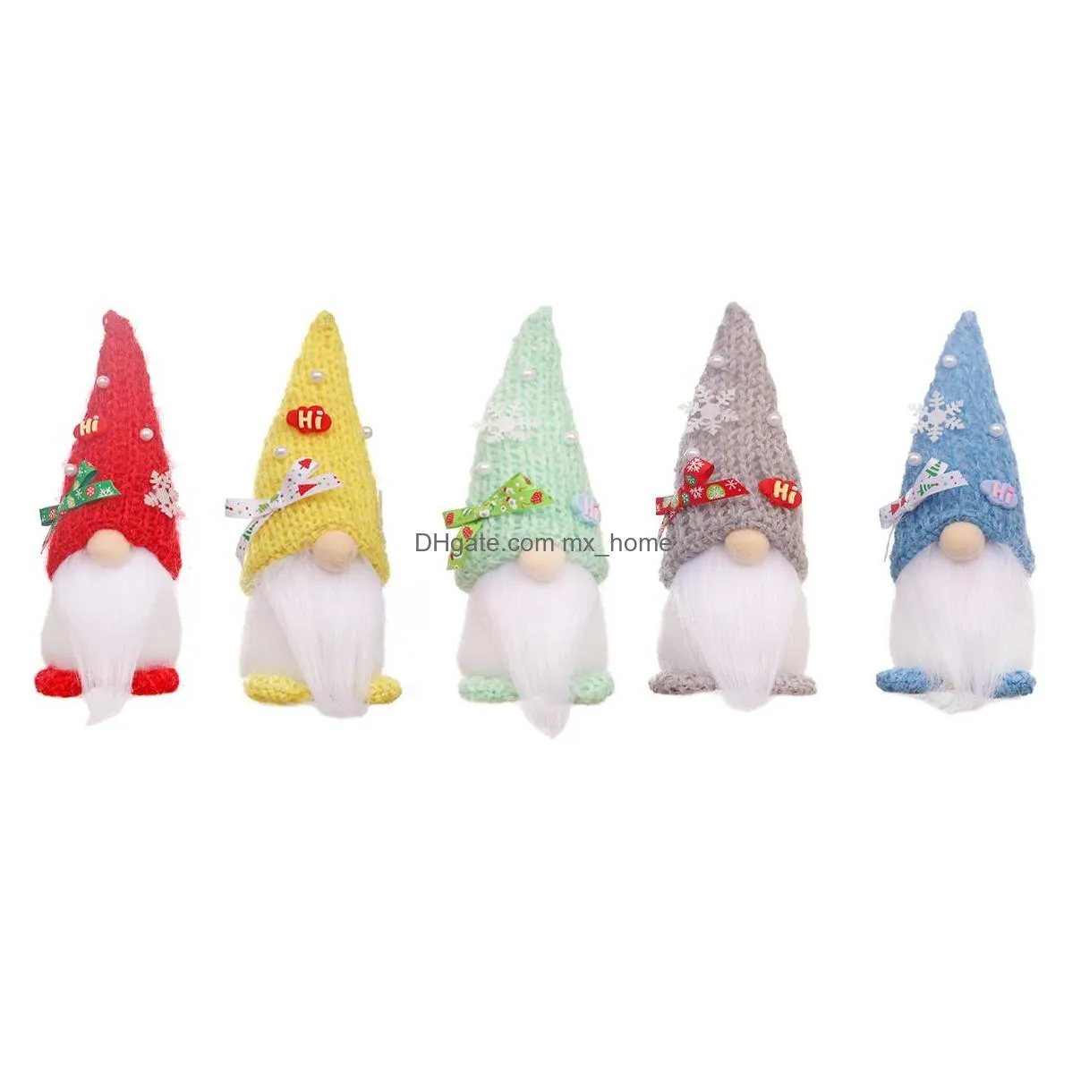  christmas decorations cartoon candy doll decorations faceless doll dolls tabletop decoration props