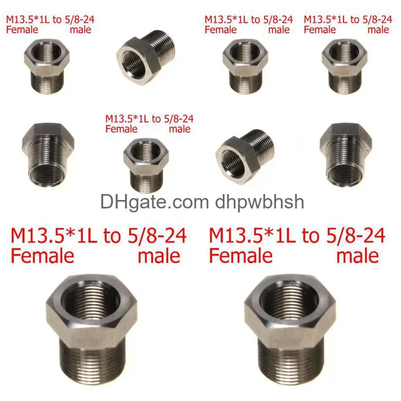 m13.5 x 1 left to 5/8-24 thread adapter fuel filter stainless steel m13.5 1l solvent trap converter for napa 4003 wix 24003 x1l 5/8x24