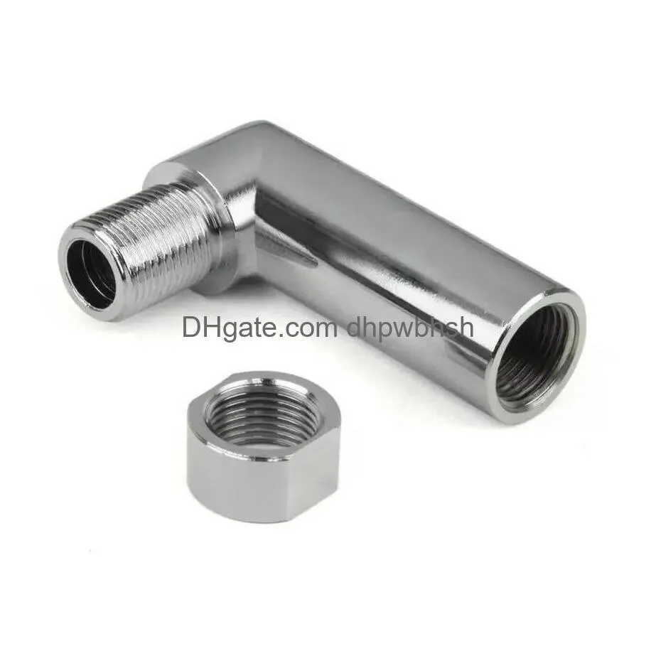 o2 oxygen sensor angled extender spacer universal 90 degrees bung extension m18x1.5 wholesale