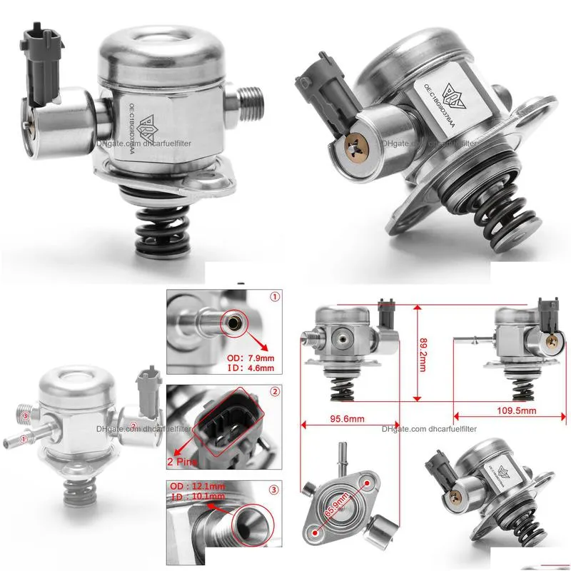 high pressure fuel pump oem mechanical made for ford 1.0l focus fiesta ecosport c1bg9d376aa 0261520253 pqy-fpb121-qy