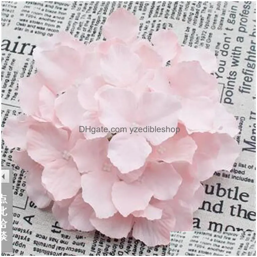 18cm71quot artificial hydrangea decorative silk flower head for wedding wall archdiy hair flower home decoration accessory pro8292939