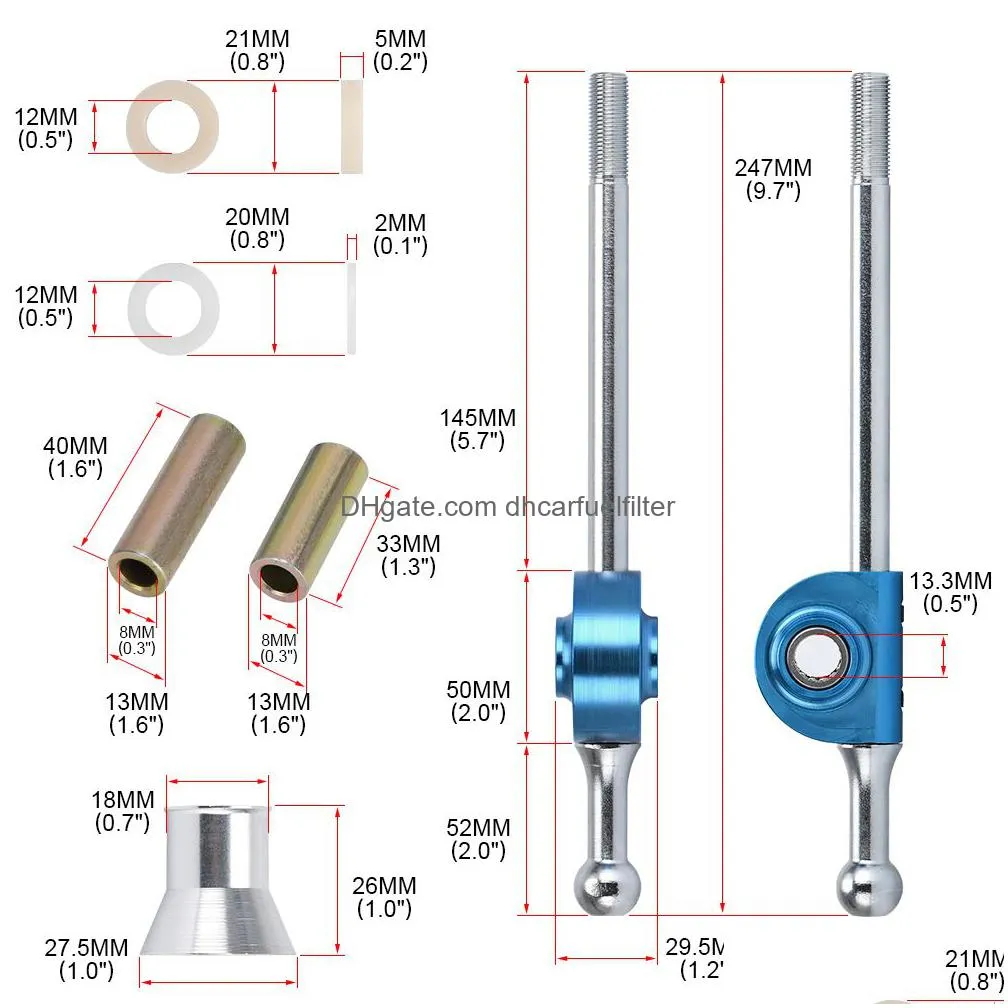 throw short shifter lever quick gear kit for subaru impreza wrx sti 96-03 pqy5350