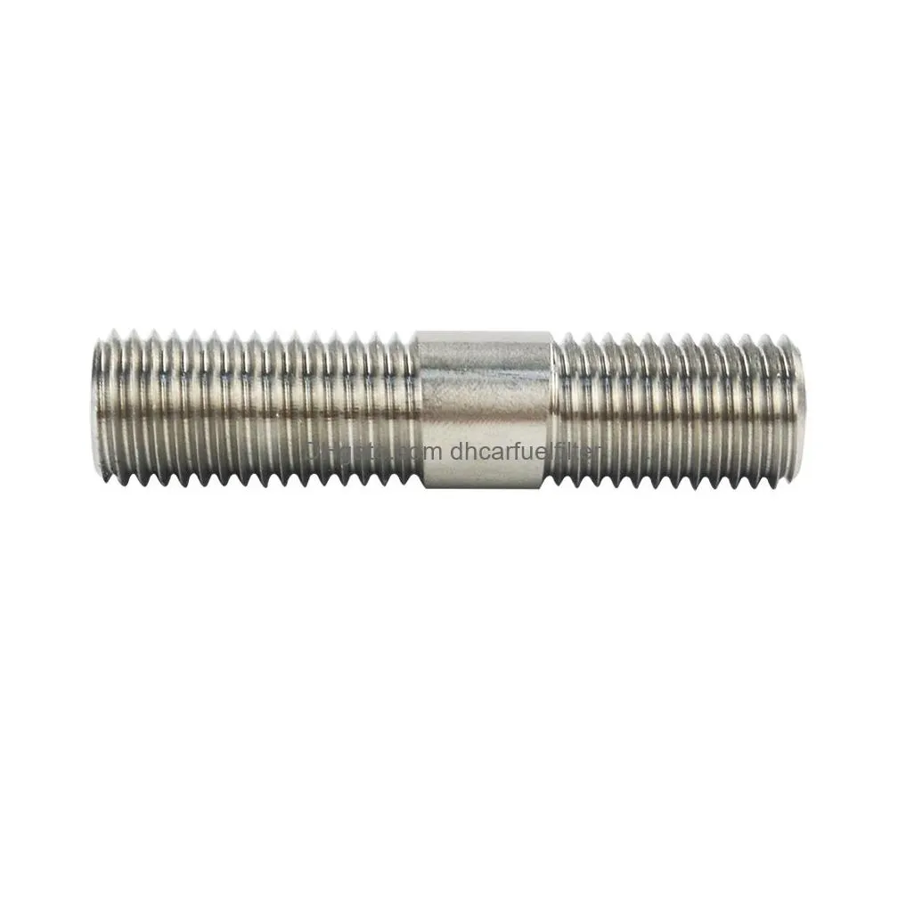 10mm m10x1.25 exhaust stud 303 stainless steel double end threaded screw pqy-deb01