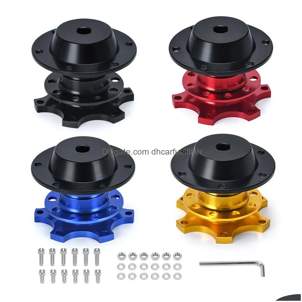 universal steering wheel quick release hub boss kit wheel hub adapter for 6 hole steering wheel hub pqy3859