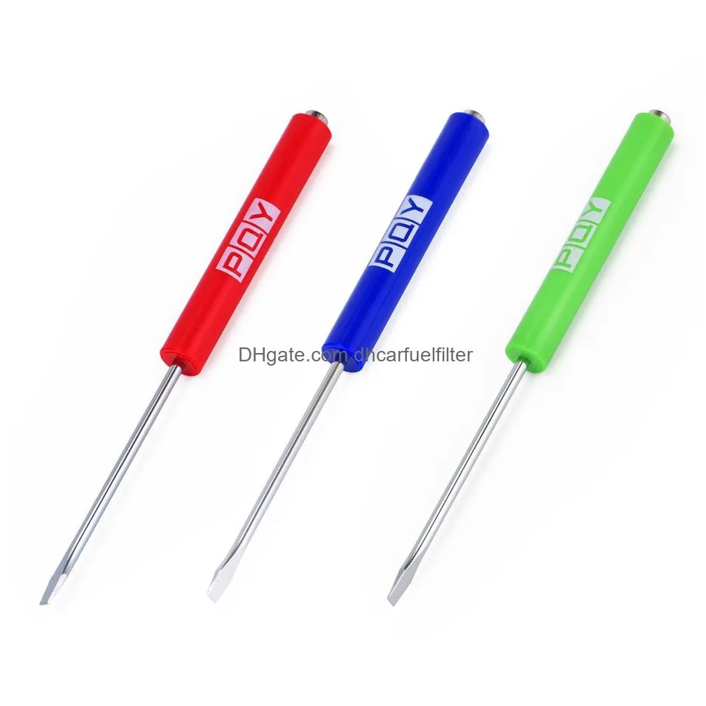 1pc mini tops and pocket clips pocket screwdriver strong magnetic slotted screwdriver gj001-qy