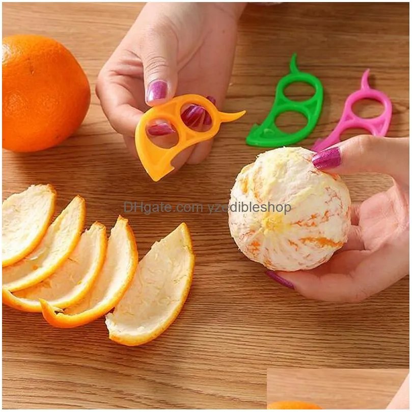 orange peeler plastic candy color lemon slicer zesters 25cm 75cm citrus knife cutter fruit stripper citrus knife2006886