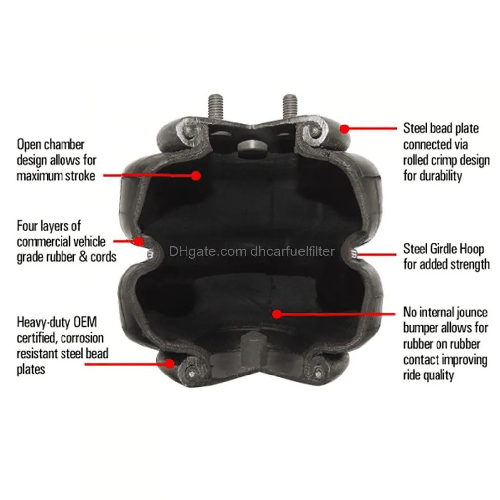 2600ib air bags single port 1/2npt air ride springs suspension pqy-ab2600