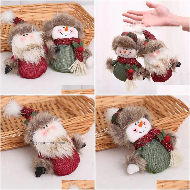 christmas decorations proportion window display scene layout hanging accessories cloth puppets elderly people snowmen foreign