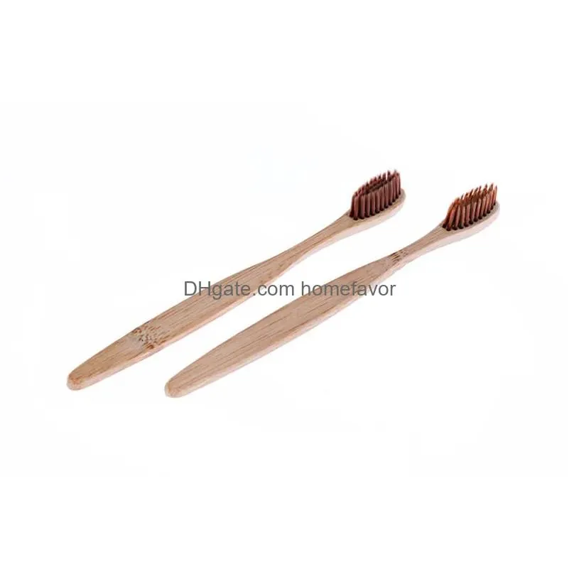 style bamboo toothbrush 10 pack with box travel set disposable el use biodegradable eco friendly classic