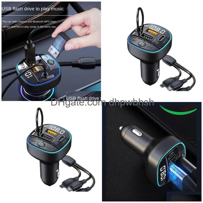 c35 car mp3 bluetooth player with hands- calling fm transmitter 1-to-3 cable fast car  - all-in-one