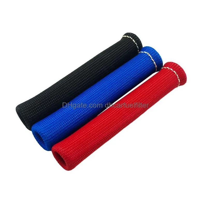 racing - universal fiberglass  heat protector sleeve sleeving fuel a/c oil line wiring 6black red blue pqy-sph11