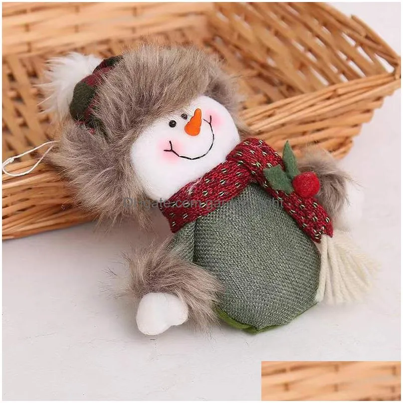 christmas decorations proportion window display scene layout hanging accessories cloth puppets elderly people snowmen foreign