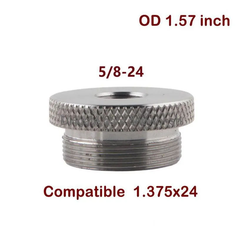 1.375x24 titanium end cap screw cups baffle adpater 1/2x28 5/8x24 thread mount for car oil solvent cleaning tube filter kit